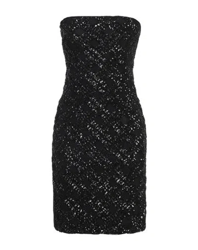 Alessia Santi Woman Mini Dress Black Size 10 Polyester, Elastane