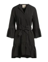 Alessia Santi Woman Mini Dress Black Size 6 Polyester, Cotton In Black