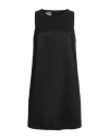 Alessia Santi Woman Mini Dress Black Size 6 Viscose, Linen In Black