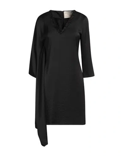 Alessia Santi Woman Mini Dress Black Size 8 Polyester, Polyamide