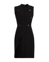 Alessia Santi Woman Mini Dress Black Size 8 Polyester, Viscose, Elastane