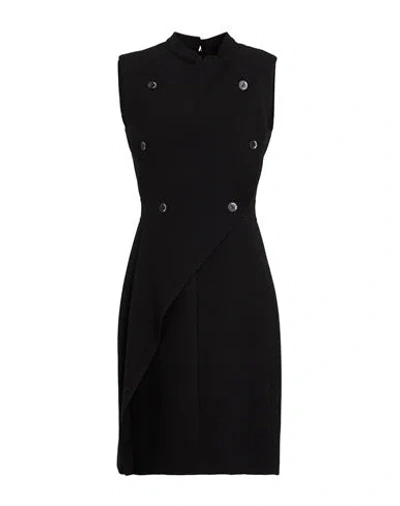 Alessia Santi Woman Mini Dress Black Size 8 Polyester, Viscose, Elastane