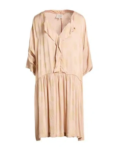 Alessia Santi Woman Mini Dress Blush Size 6 Viscose In Brown