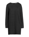 Alessia Santi Woman Mini Dress Charcoal Size 6 Linen, Elastane In Grey