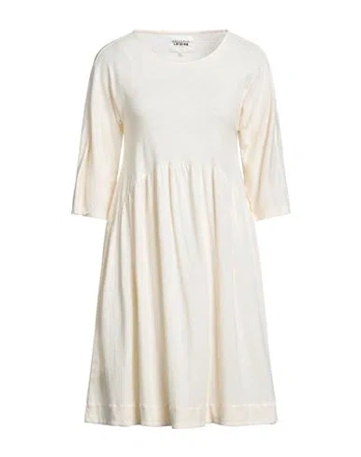Alessia Santi Woman Mini Dress Cream Size 4 Cotton, Linen In White
