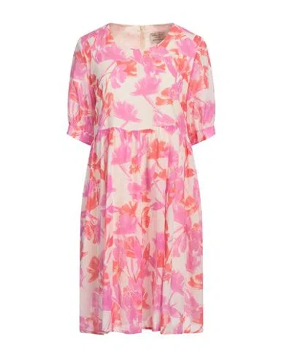Alessia Santi Woman Mini Dress Fuchsia Size 6 Cotton In Pink