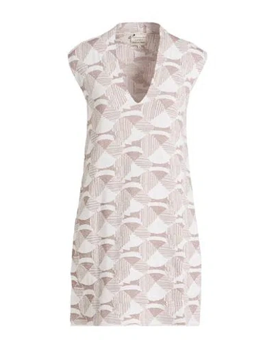 Alessia Santi Woman Mini Dress Ivory Size 1 Cotton, Viscose, Polyester In Multi