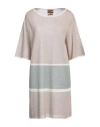 Shop Alessia Santi Woman Mini Dress Light Brown Size 6 Viscose, Polyamide, Polyester In Beige