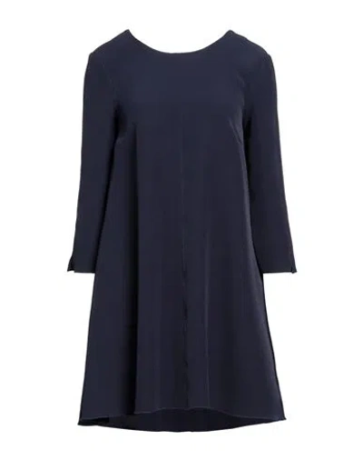 Alessia Santi Woman Mini Dress Midnight Blue Size 6 Polyester, Elastane
