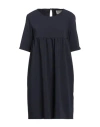 Alessia Santi Woman Mini Dress Midnight Blue Size 6 Polyester, Viscose, Elastane In Blue