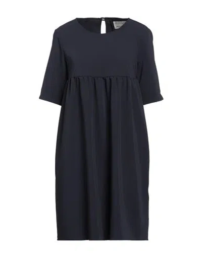 Alessia Santi Woman Mini Dress Midnight Blue Size 6 Polyester, Viscose, Elastane