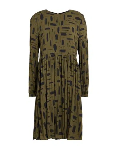 Alessia Santi Woman Mini Dress Military Green Size 8 Viscose