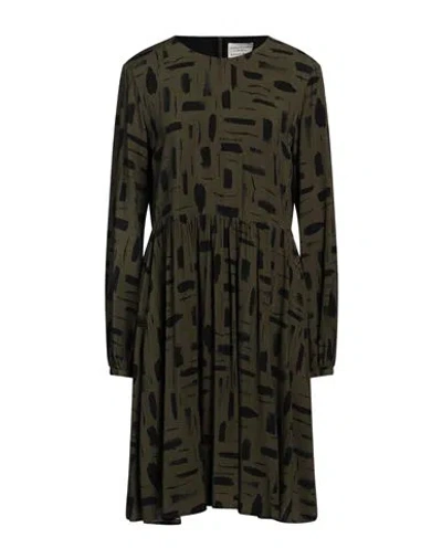 Alessia Santi Woman Mini Dress Military Green Size 8 Viscose