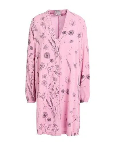 Alessia Santi Woman Mini Dress Pink Size 6 Viscose, Metal