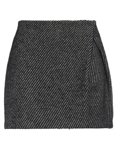 Alessia Santi Woman Mini Skirt Midnight Blue Size 6 Wool, Polyester, Acrylic, Polyamide