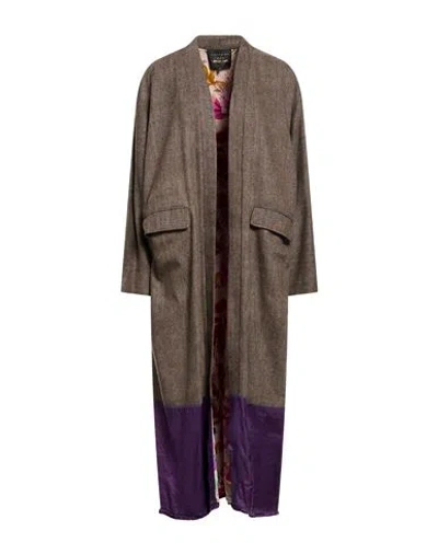 Alessia Santi Woman Overcoat & Trench Coat Grey Size 6 Wool, Viscose In Gray