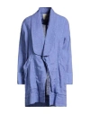 Alessia Santi Woman Overcoat & Trench Coat Light Blue Size 2 Linen In Blue