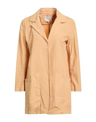Alessia Santi Woman Overcoat & Trench Coat Sand Size 4 Cotton, Elastane In Neutral