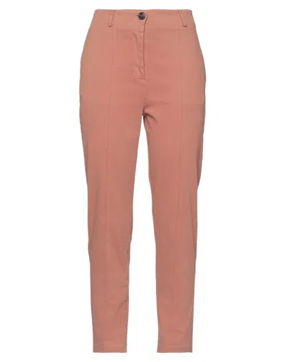 Alessia Santi Woman Pants Antique Rose Size 6 Cotton, Viscose, Elastane In Pink