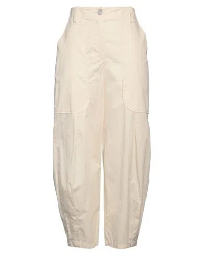 Alessia Santi Woman Pants Beige Size 10 Cotton In Sand