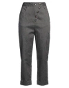 Alessia Santi Woman Pants Beige Size 10 Linen, Polyester, Cotton In Gray