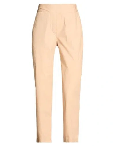 Alessia Santi Woman Pants Beige Size 2 Cotton In Brown