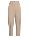 Alessia Santi Woman Pants Beige Size 2 Polyester, Viscose, Elastane In Brown