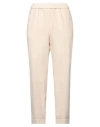 Alessia Santi Woman Denim Pants Beige Size 8 Cotton, Elastane In Beige