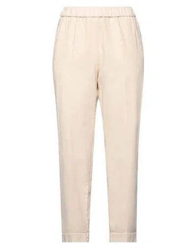 Alessia Santi Woman Denim Pants Beige Size 8 Cotton, Elastane