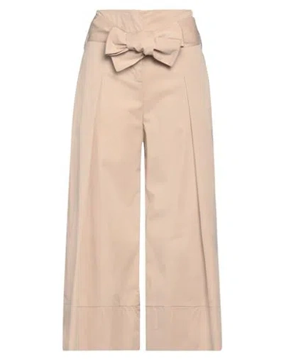 Alessia Santi Woman Pants Beige Size 6 Cotton, Polyamide, Elastane