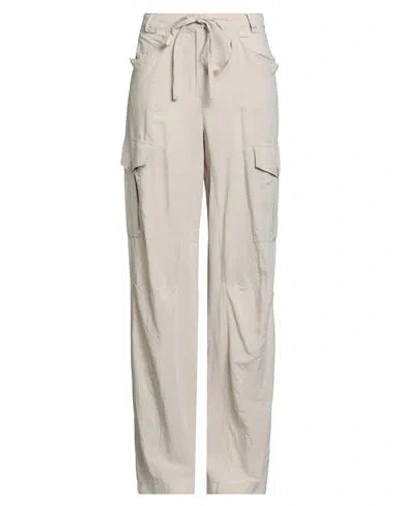 Alessia Santi Woman Pants Beige Size 8 Viscose, Linen In White