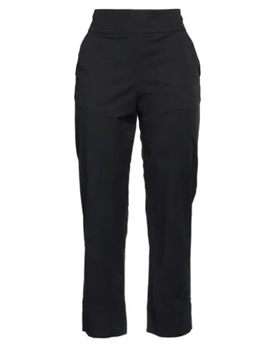 Alessia Santi Woman Pants Black Size 10 Cotton, Polyamide, Elastane
