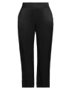 Alessia Santi Woman Pants Black Size 12 Viscose, Linen