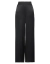 Alessia Santi Woman Pants Black Size 8 Viscose, Linen In Black