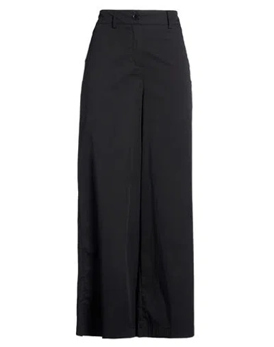 Alessia Santi Woman Pants Black Size 8 Cotton, Polyamide, Elastane