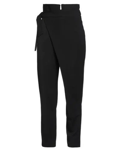 Alessia Santi Woman Pants Black Size 6 Polyester, Viscose, Elastane