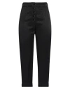 Alessia Santi Woman Pants Black Size 8 Viscose, Linen In Black