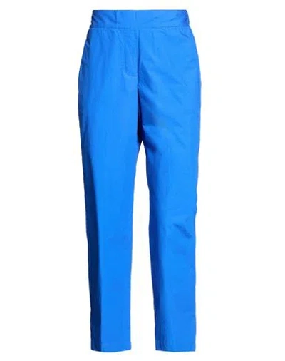 Alessia Santi Woman Pants Blue Size 4 Cotton
