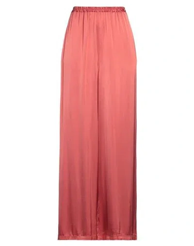 Alessia Santi Woman Pants Brick Size 6 Viscose, Elastane In Red
