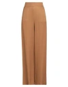 Alessia Santi Woman Pants Brown Size 6 Viscose, Linen