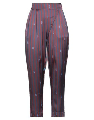 Alessia Santi Woman Pants Burgundy Size 10 Viscose In Red