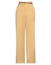 Alessia Santi Woman Pants Camel Size 6 Cotton, Elastane In Beige