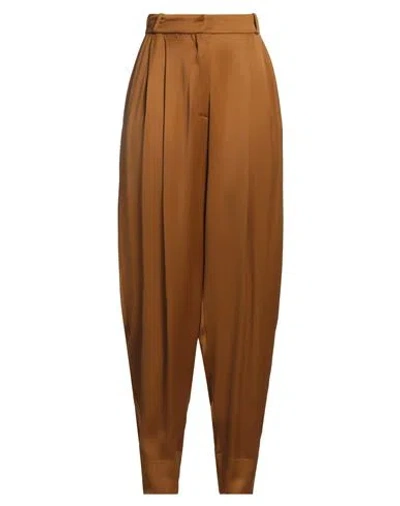 Alessia Santi Woman Pants Camel Size 6 Viscose In Brown