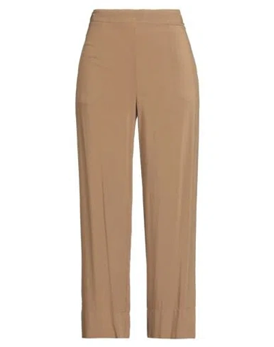 Alessia Santi Woman Pants Camel Size 6 Viscose In Multi