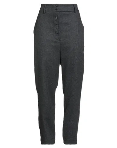 Alessia Santi Woman Pants Charcoal Size 8 Wool, Polyester, Polyamide, Elastane