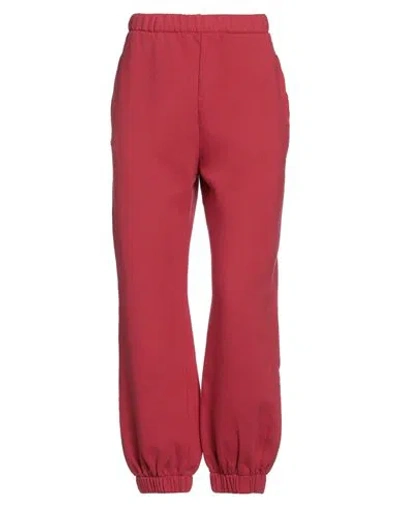 Alessia Santi Woman Pants Coral Size 4 Cotton In Red