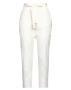 Alessia Santi Woman Pants Cream Size 4 Cotton In White