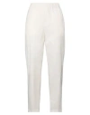 Alessia Santi Woman Pants Cream Size 6 Cotton, Elastane In White