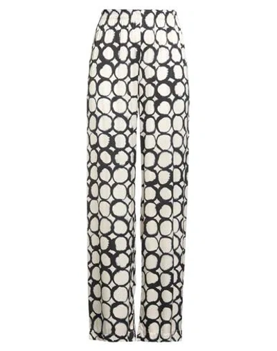 Alessia Santi Woman Pants Cream Size 6 Viscose In White