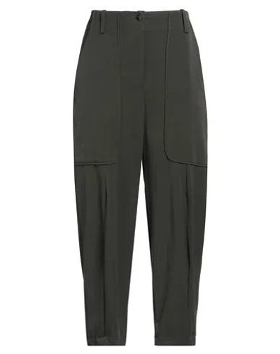 Alessia Santi Woman Pants Dark Green Size 6 Polyester, Viscose, Elastane